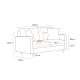 ATELIER DEL SOFA Trosed Eva, krem - 825BLC2777