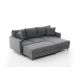 ATELIER DEL SOFA Ugaona garnitura sa tabureom Eva, desna, siva - 825BLC2781