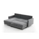 ATELIER DEL SOFA Ugaona garnitura sa tabureom Eva, leva, siva - 825BLC2782