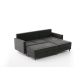 ATELIER DEL SOFA Ugaona garnitura sa tabureom Eva, desna, antracit - 825BLC2783