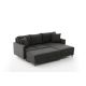 ATELIER DEL SOFA Ugaona garnitura sa tabureom Eva, desna, antracit - 825BLC2783