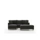 ATELIER DEL SOFA Ugaona garnitura sa tabureom Eva, leva, antracit - 825BLC2784