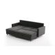 ATELIER DEL SOFA Ugaona garnitura sa tabureom Eva, leva, antracit - 825BLC2784