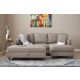 ATELIER DEL SOFA Ugaona garnitura sa tabureom Eva, desna, krem - 825BLC2785