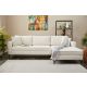 ATELIER DEL SOFA Ugaona garnitura Berlin, desna, krem/crna - 825BLC2802