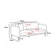 ATELIER DEL SOFA Sofa trosed Simena, bež - 825BLC2836