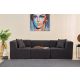 ATELIER DEL SOFA Trosed Raks, antracit - 825BLC4318