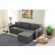 ATELIER DEL SOFA Ugaona garnitura Saros, antracit - 825BLC5272