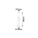 Rabalux Spoljna podna rasveta Inox torch E27 1x MAX 25W brušeni hrom (8263) - 8263-1