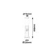 Rabalux Spoljna podna rasveta Inox torch E27 1x MAX 25W brušeni hrom (8267) - 8267-1