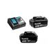 MAKITA SET 6 BL1860B 2 x 6.0Ah + DC18RC  brzi punjač 18 V - 83131