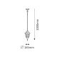 Rabalux Spoljna visilice Milano E27 1x MAX 60W crna (8344) - 8344