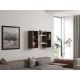 HANAH HOME Zidna polica Bambi, bela/braon - 835PUQ1604
