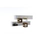 HANAH HOME Zidna polica Karen, braon/bela - 835PUQ1607