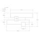 HANAH HOME Zidna polica Karen, braon/bela - 835PUQ1607