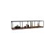 HANAH HOME Zidna polica Miray, crna/braon - 835PUQ1616