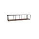 HANAH HOME Zidna polica Miray, crna/braon - 835PUQ1616