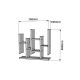 HANAH HOME Zidna polica Flower, braon - 835PUQ1631