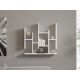 HANAH HOME Zidna polica Flower, bela - 835PUQ1632