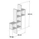 HANAH HOME Zidna polica Keno, krem - 835PUQ1644