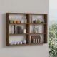 HANAH HOME Zidna polica Hexa, braon - EP3056909