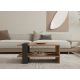 HANAH HOME Klub sto Ova, braon/antracit - 835PUQ2826