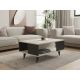 HANAH HOME Klub sto Seda, antracit/bež - 835PUQ2834
