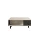 HANAH HOME Klub sto Seda, antracit/bež - 835PUQ2834