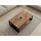 HANAH HOME Klub sto Refia, braon/crna - 835PUQ2835
