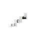 HANAH HOME Zidna polica Mist, bela - 835PUQ2837