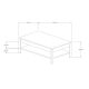 HANAH HOME Klub sto Moli, krem/bela - 835PUQ2839