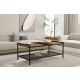 HANAH HOME Klub sto Mata, braon/crna - 835PUQ2865