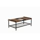 HANAH HOME Klub sto Mata, braon/crna - 835PUQ2865