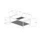 HANAH HOME Klub sto Mata, braon/crna - 835PUQ2865