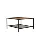 HANAH HOME Klub sto Gomis, braon/crna - 835PUQ2866