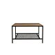 HANAH HOME Klub sto Gomis, braon/crna - 835PUQ2866