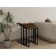 HANAH HOME Set stolova Pino, braon/crna - 835PUQ2904
