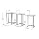 HANAH HOME Set stolova Pino, braon/crna - 835PUQ2904