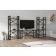 HANAH HOME TV komoda i police Egzotik, braon/crna - 835PUQ3011