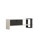 HANAH HOME TV komoda Funda, bela/crna - 835PUQ3029