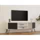 HANAH HOME TV komoda Hare, belo/crna - 835PUQ3061