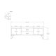 HANAH HOME TV komoda Hare, belo/crna - 835PUQ3061