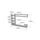 HANAH HOME TV komoda Noble, bela - 835PUQ3062