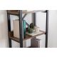 HANAH HOME Polica za knjige Adisa, braon/crna - 835PUQ3610