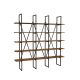 HANAH HOME Polica za knjige Beylerbeyi, braon/antracit - 835PUQ3626