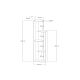 HANAH HOME Polica za knjige Wand, braon - 835PUQ3630