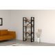 HANAH HOME Polica za knjige Alaro, krem/crna - 835PUQ3650