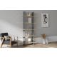 HANAH HOME Polica za knjige Lina, siva/krem - 835PUQ3657