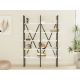 HANAH HOME Polica za knjige Kinali, bela/crna - 835PUQ3658