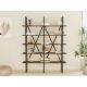 HANAH HOME Polica za knjige Burgaz, braon/antracit - 835PUQ3659